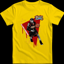 Createyou Allen Iverson Sixers - Gyermek - Sárga - XS gyerek póló