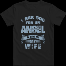 Createyou Angyalt kértem a feleségem küldte - Férfi - Fekete - S