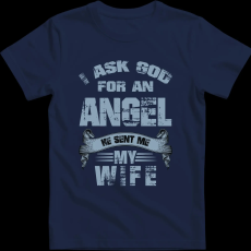 Createyou Angyalt kértem a feleségem küldte - Férfi - Sötétkék - S