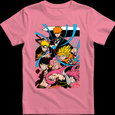 Createyou Anime legendák - Férfi - Pink - XL férfi póló
