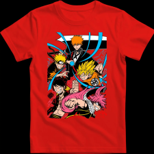 Createyou Anime legendák - Férfi - Piros - 3XL férfi póló