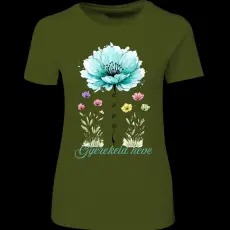 Createyou Anya és virágai - Női , Sötétzöld , 2XL