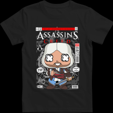 Createyou Assasin Creed - Gyermek - Fekete - XL gyerek póló