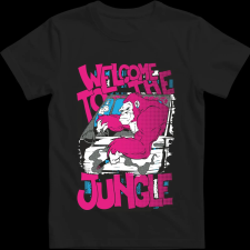 Createyou Betondzsungel - Gyermek - Fekete - XS gyerek póló