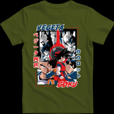 Createyou Bleach Zaraki Bankai - Gyermek - Sötétzöld - XL gyerek póló