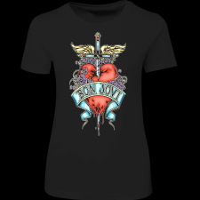 Createyou Bon Jovi - Női - Fekete - L női póló