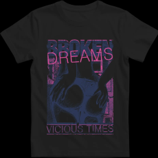Createyou Broken Dreams - Férfi - Fekete - XL