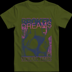 Createyou Broken Dreams - Férfi - Sötétzöld - M