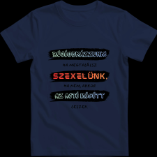 Createyou Bújócskázzunk...ajtó mögött lesz - Férfi - Sötétkék - 3XL férfi póló