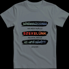 Createyou Bújócskázzunk...ajtó mögött lesz - Férfi - Szürke - 2XL férfi póló