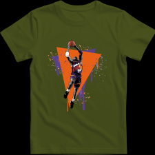 Createyou Charles Barkley dunk - Gyermek - Sötétzöld - M gyerek póló