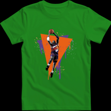 Createyou Charles Barkley dunk - Gyermek - Zöld - M gyerek póló