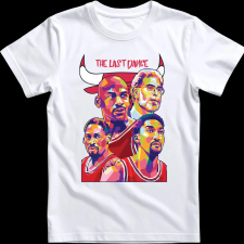 Createyou CHICAGO BULLS (The Last Dance) - Férfi - Fehér - M férfi póló