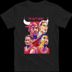 Createyou CHICAGO BULLS (The Last Dance) - Férfi - Fekete - 3XL
