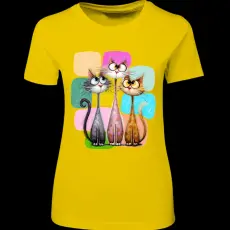 Createyou Cicák - Női , Sárga , 2XL