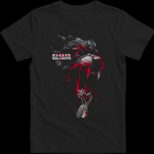 Createyou Dog Soliders 2 - Férfi - Fekete - L férfi póló