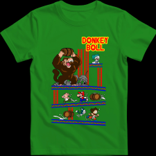 Createyou Donkey Ball - Gyermek - Zöld - XL gyerek póló