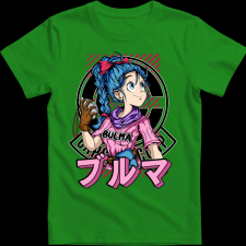 Createyou Dragon Ball Bulma 2 - Férfi - Zöld - S férfi póló