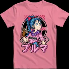 Createyou Dragon Ball Bulma 2 - Gyermek - Pink - XS gyerek póló