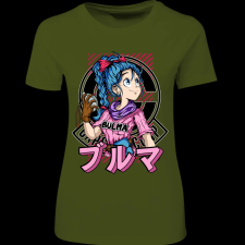 Createyou Dragon Ball Bulma 2 - Női - Sötétzöld - S női póló