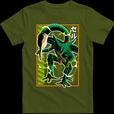 Createyou Dragon Ball Cell - Férfi - Sötétzöld - 2XL