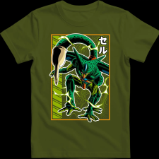 Createyou Dragon Ball Cell - Férfi - Sötétzöld - 3XL férfi póló