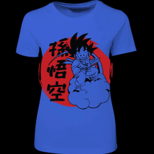 Createyou DRAGON BALL Goku - Női - Királykék - XL női póló