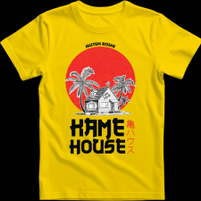 Createyou DRAGON BALL Kame House - Férfi - Sárga - M férfi póló
