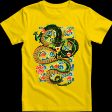 Createyou Dragon Ball Shen Long - Férfi - Sárga - 3XL férfi póló
