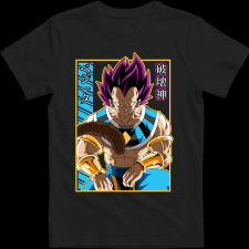 Createyou Dragon Ball Vegeta - Férfi - Fekete - S férfi póló