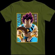 Createyou Dragon Ball Vegeta - Férfi - Sötétzöld - M