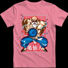 Createyou Dragon Ball Zseniális Teknős - Férfi - Pink - XL férfi póló