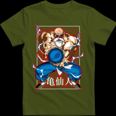 Createyou Dragon Ball Zseniális Teknős - Férfi - Sötétzöld - 3XL