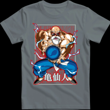 Createyou Dragon Ball Zseniális Teknős - Férfi - Szürke - XL férfi póló