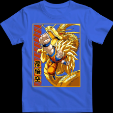 Createyou DragonBall SSJ3 Goku - Férfi - Királykék - L