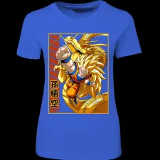Createyou DragonBall SSJ3 Goku - Női - Királykék - L női póló