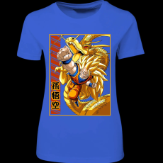 Createyou DragonBall SSJ3 Goku - Női - Királykék - M