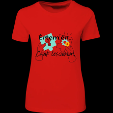 Createyou Értem én.... - Női , Piros , 2XL