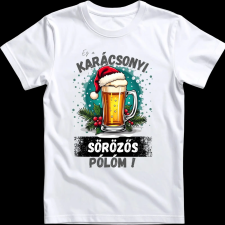 Createyou Ez a karácsonyi sörözős pólóm! - Férfi - Fehér - S férfi póló