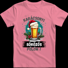 Createyou Ez a karácsonyi sörözős pólóm! - Férfi - Pink - 2XL férfi póló