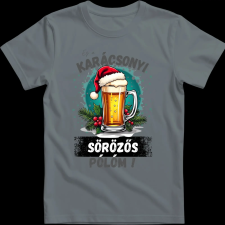 Createyou Ez a karácsonyi sörözős pólóm! - Férfi - Szürke - 2XL férfi póló
