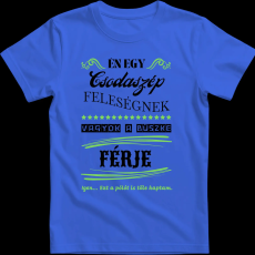 Createyou Feleségére büszke férj - Férfi - Királykék - XL