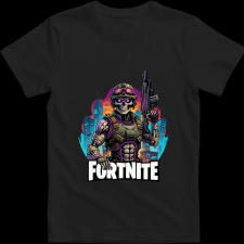 Createyou Fortnite egyedi póló 2 - Férfi - Fekete - 2XL férfi póló