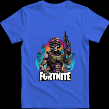 Createyou Fortnite egyedi póló 2 - Férfi - Királykék - 3XL férfi póló
