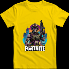 Createyou Fortnite egyedi póló 2 - Férfi - Sárga - S