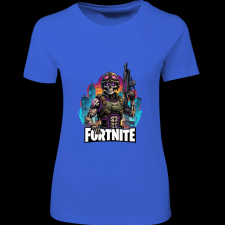 Createyou Fortnite egyedi póló 2 - Női - Királykék - L női póló