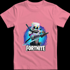 Createyou Fortnite egyedi póló 3 - Férfi - Pink - XL