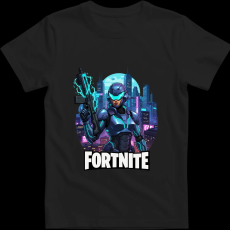 Createyou Fortnite egyedi póló 4 - Férfi - Fekete - M