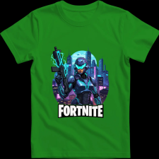 Createyou Fortnite egyedi póló 4 - Férfi - Zöld - L férfi póló