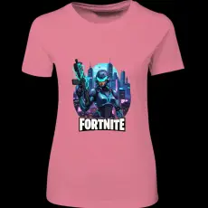 Createyou Fortnite egyedi póló 4 - Női - Pink - 2XL